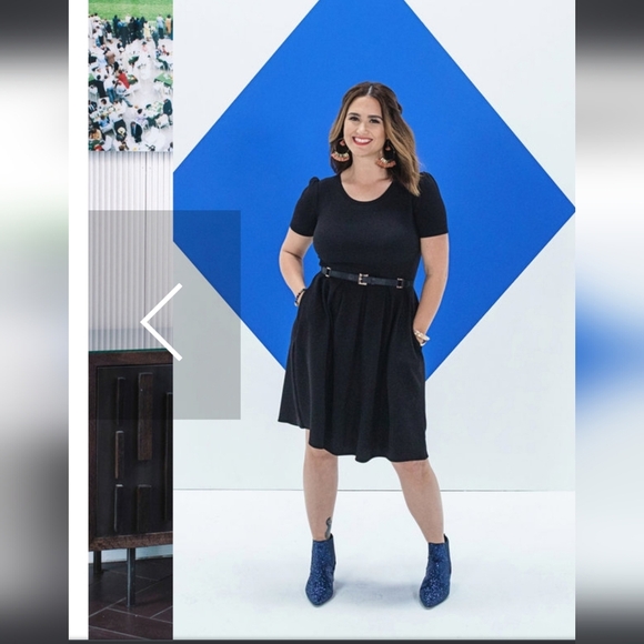 Lularoe, Amelia Dress , Multicolor Diamond Print, Size Medium - Picture 9 of 9